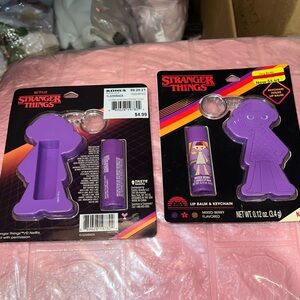 Stranger Things Lip Balm and Keychain Set 2pk